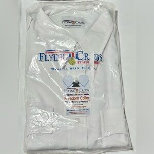 Flying Cross SHIRT DRESS WHITE MEN'S LONG SLEEVE NWT police shirt style 45W6600